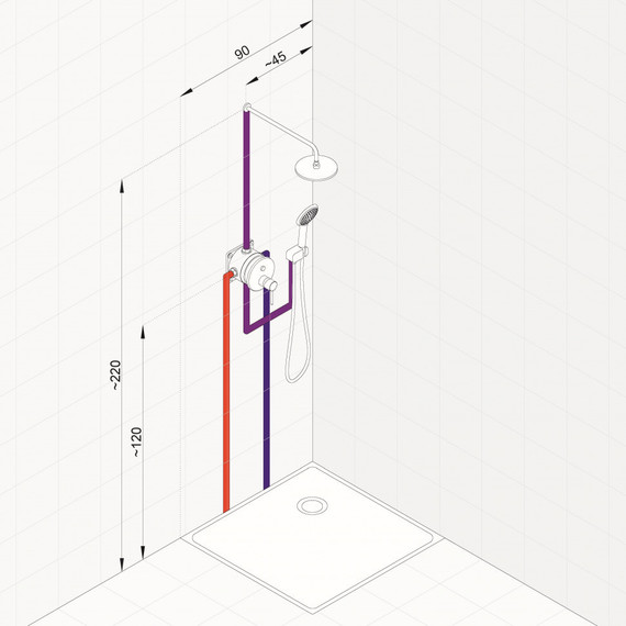 Душевая система для душа Kludi Bozz 386710576 - фото 3