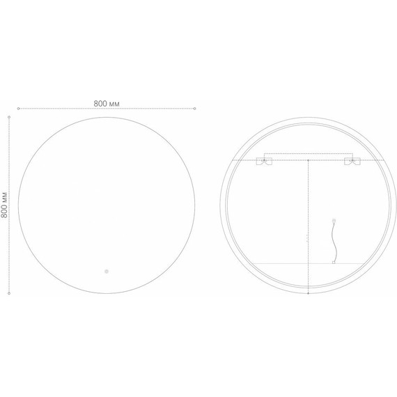 Зеркало Grossman Cosmo-норма 80 см 198080 - фото 3