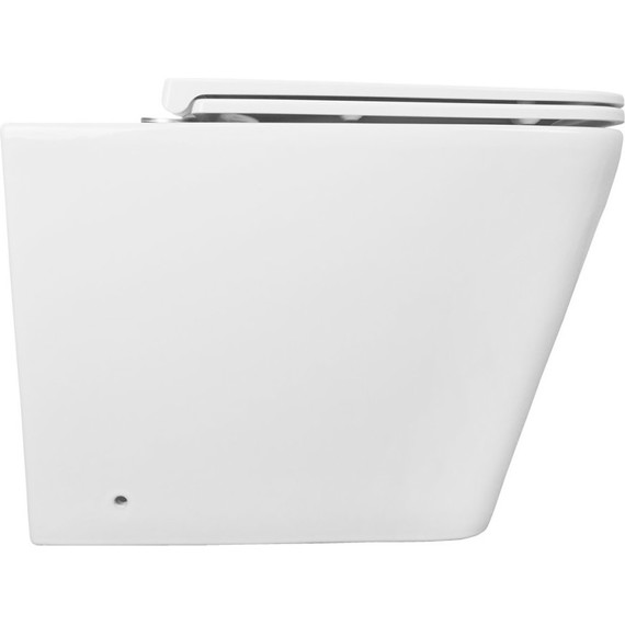 Унитаз приставной безободковый Azario Teramo AZ-003D-NR с крышкой микролифт - фото 2