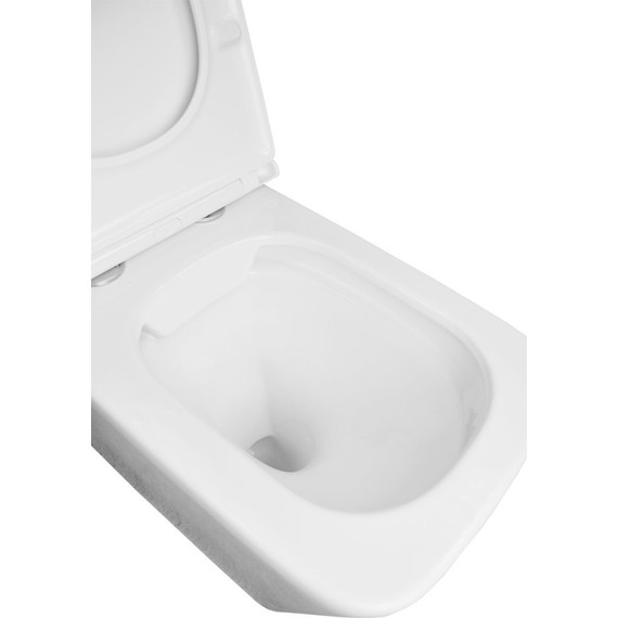Унитаз приставной безободковый Azario Teramo AZ-003D-NR с крышкой микролифт - фото 5