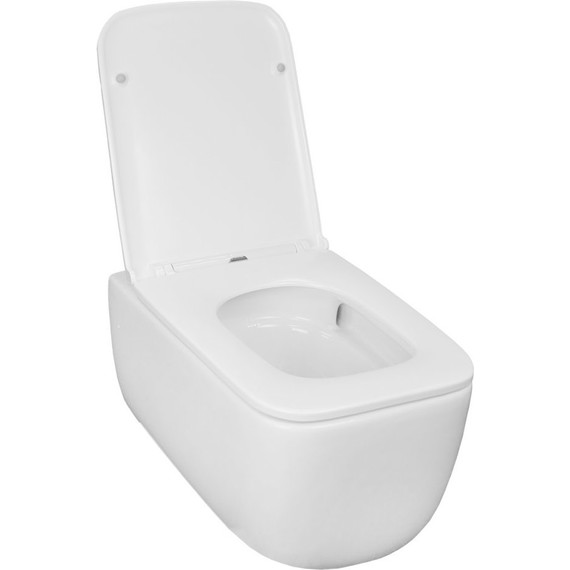 Унитаз подвесной безободковый Azario Flavia AZ-0076-UQ1 с крышкой микролифт (Система смыва торнадо) - фото 3