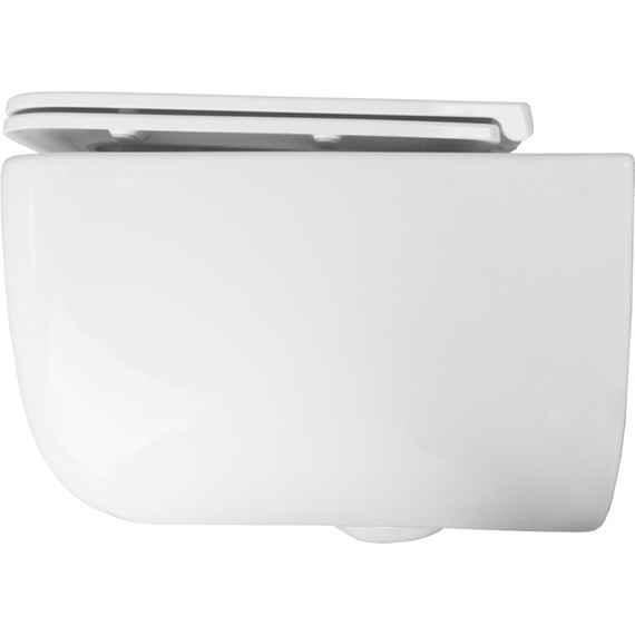 Унитаз подвесной безободковый Azario Flavia AZ-0076-UQ1 с крышкой микролифт (Система смыва торнадо) - фото 5