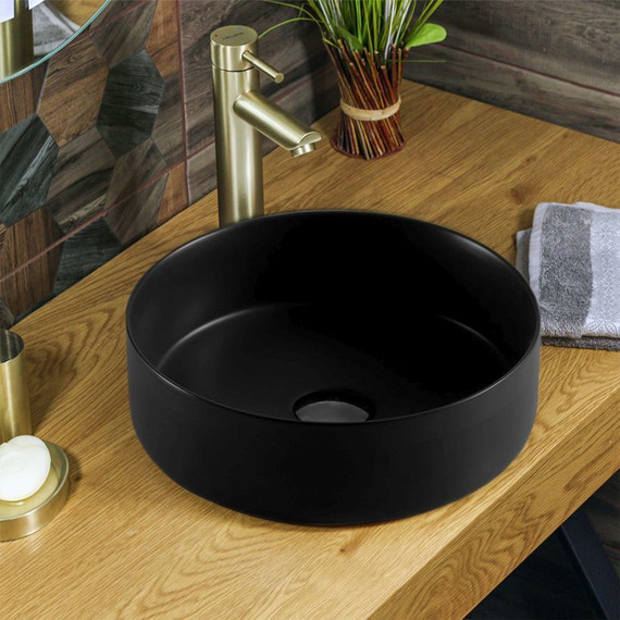 Раковина-чаша Azario 34 см AZ-3134-MB SP, черный матовый - фото 2