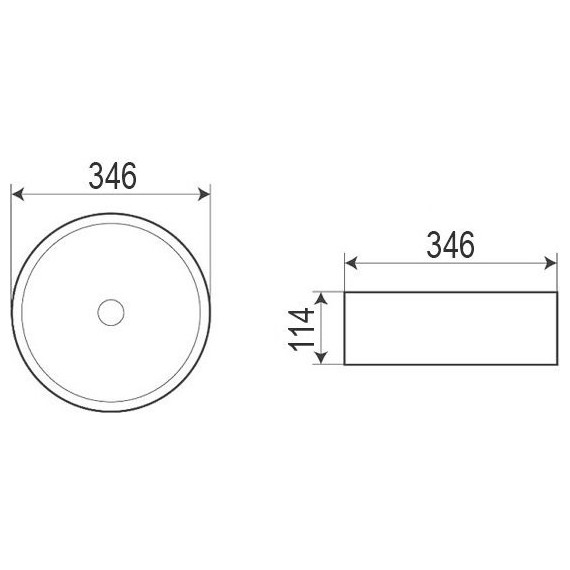 Раковина-чаша Azario 34 см AZ-3134-MB SP, черный матовый - фото 3
