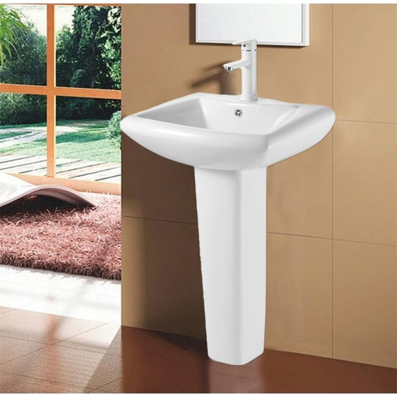 Раковина с пьедесталом Azario Elana 48 см AZ-334P - фото 5