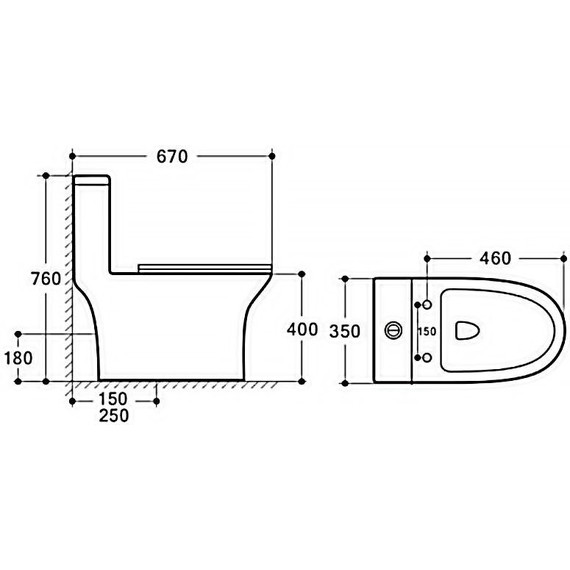 Унитаз-моноблок безободковый Azario Terni AZ-8618 с крышкой микролифт - фото 12