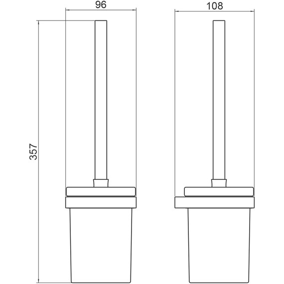 Ёршик для унитаза Timo Petruma 15261/17, золото матовое - фото 2