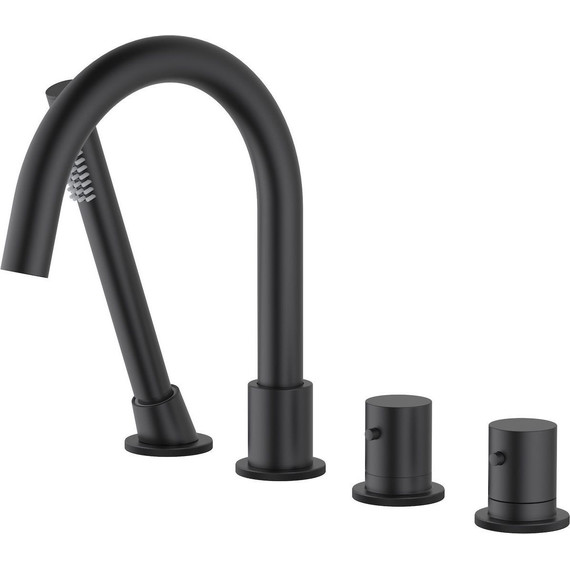 Смеситель для ванны с термостатом Timo Saona 2330/03Y, черный матовый - фото 