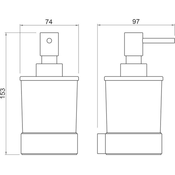 Дозатор для жидкого мыла Timo Selene 14039/03, черный - фото 2