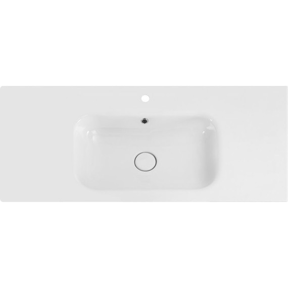 Тумба подвесная с раковиной Cezares DUET-1000-2C-SO-BO 100 см, Bianco Opaco - фото 12