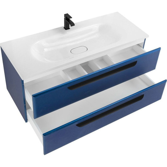 Тумба подвесная с раковиной Cezares ECO-1200-2C-SO-SPF-P 120 см, Sapfiro - фото 11