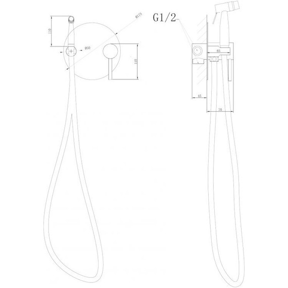 Набор для гигиенического душа Abber Emotion AF8826 - фото 4