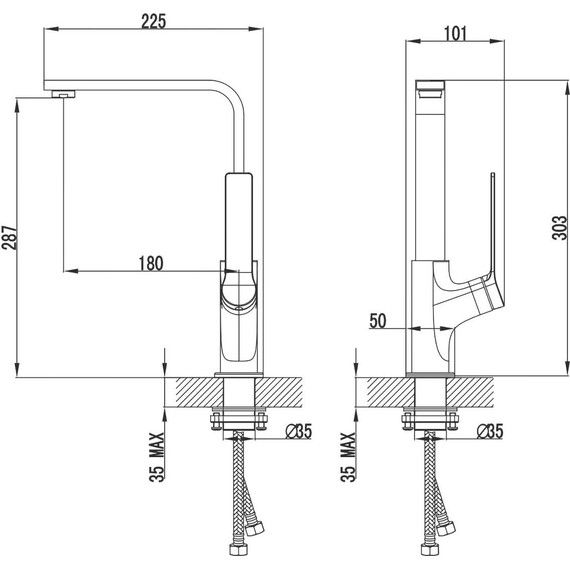 Смеситель для кухни Azario Vise AZ-VQQ568330C, Цвет производителя: хром - фото 2