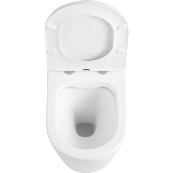 Унитаз подвесной безободковый Тритон Verso 0832 с тонкой крышкой микролифт - фото 9