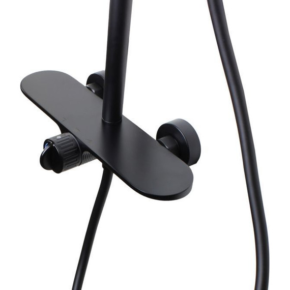 Душевая стойка Bronze de Luxe Icon 80112CB, черный матовый - фото 4