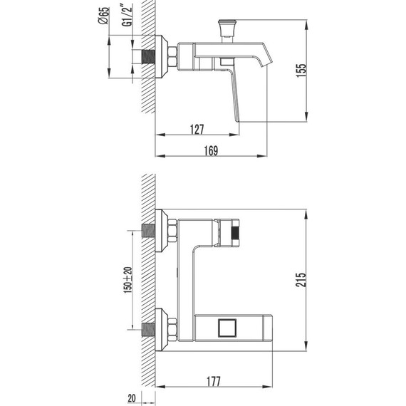 Смеситель для ванны Azario Exquisite AZ-VSN238340C - фото 6