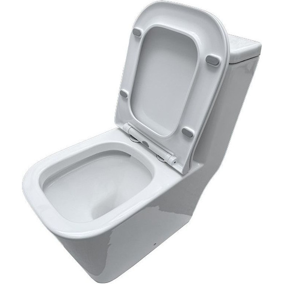 Унитаз-компакт безободковый Тритон Mono Mono 8706 с тонкой крышкой микролифт - фото 3