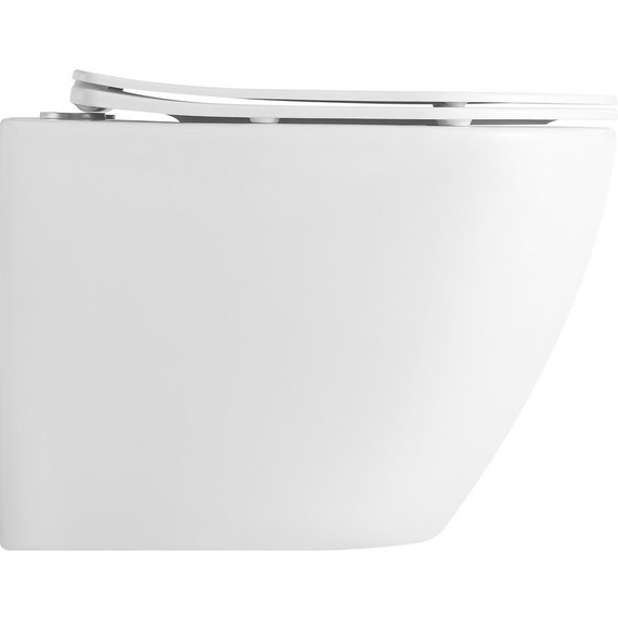 Унитаз подвесной безободковый Тритон Verso 1832 с тонкой крышкой микролифт - фото 4