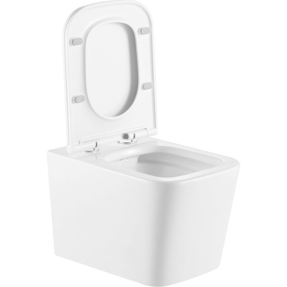 Унитаз подвесной безободковый Тритон Verso 3032 с крышкой микролифт - фото 2