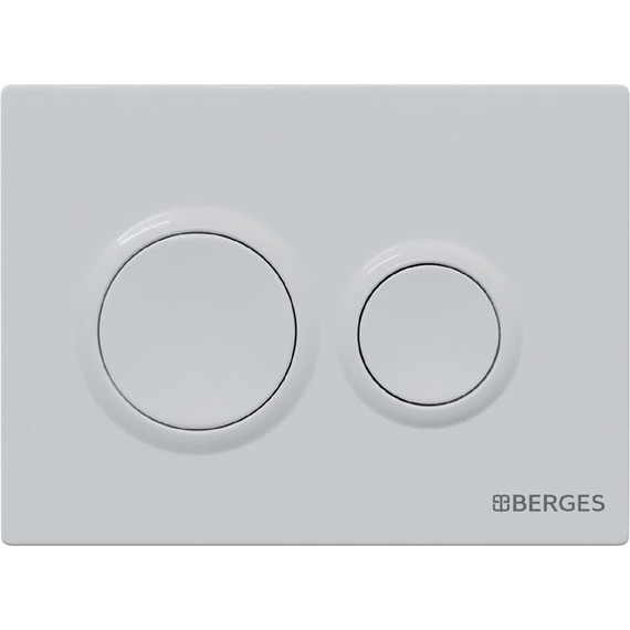 Кнопка смыва Berges Wasserhaus Option 040061, белый - фото 