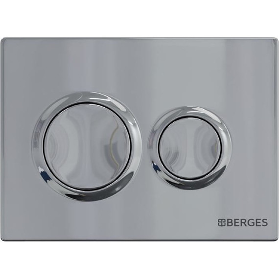 Кнопка смыва Berges Wasserhaus Option 040063, хром глянец - фото 