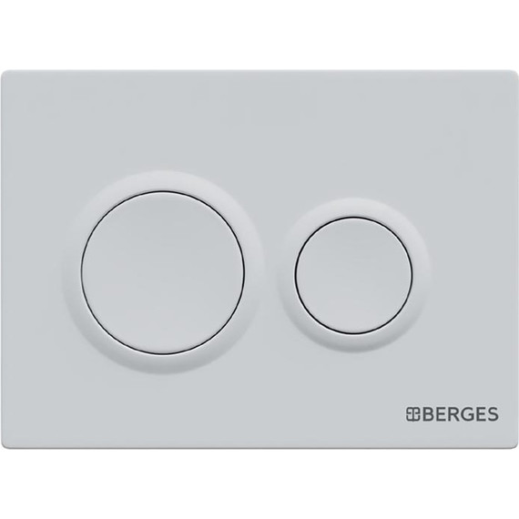 Кнопка смыва Berges Wasserhaus Option 040064, белый - фото 