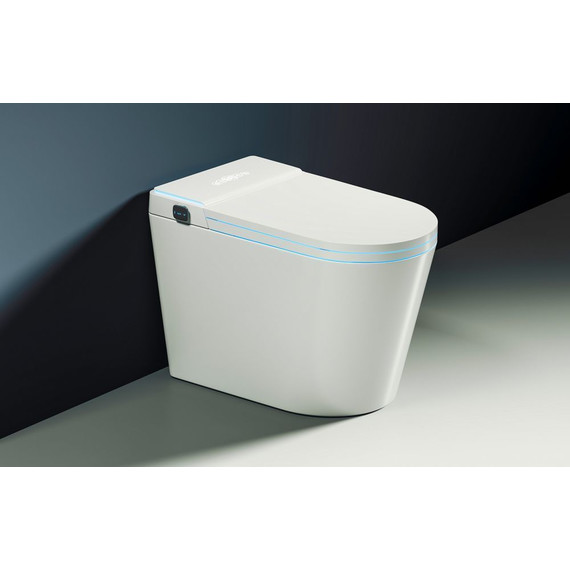 Унитаз-биде приставной электронный безободковый с импульсным смывом Abber Bequem AC1117S с крышкой микролифт - фото 3