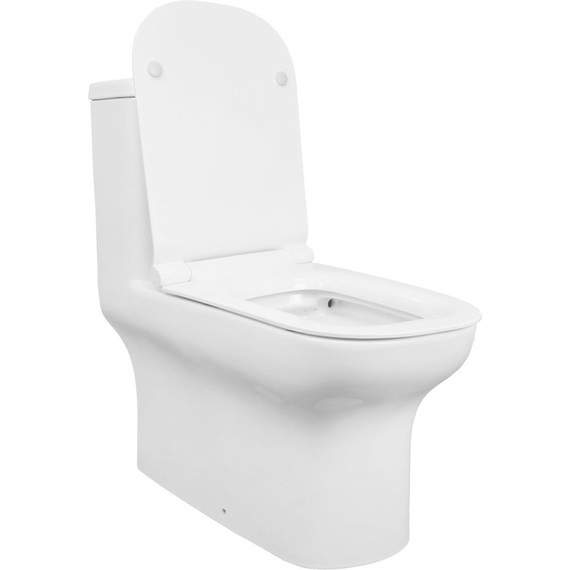 Унитаз-моноблок безободковый Creo Ceramique One ON0102 с крышкой микролифт - фото 2