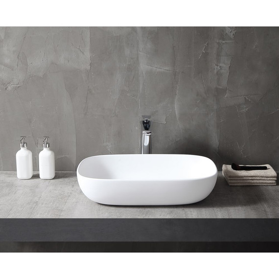 Раковина-чаша Abber Stein 60 см AS2620, белый матовый - фото 3