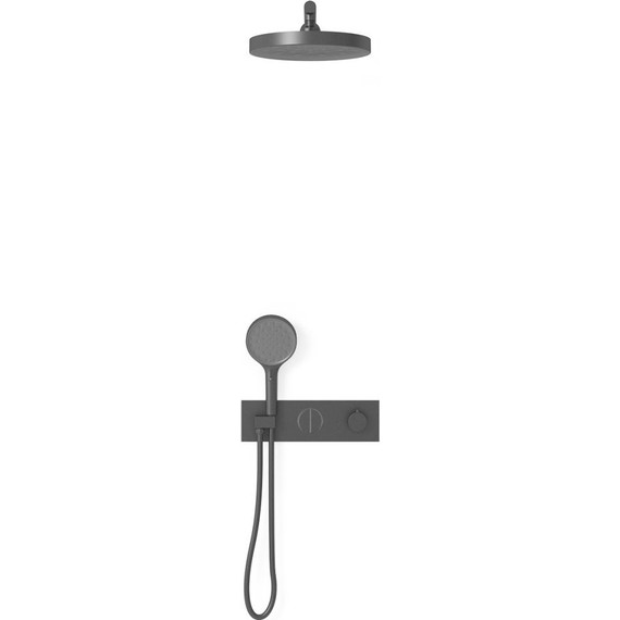 Душевая система для душа с термостатом Vincea Inspire VSFW-422TI2MB, черный - фото 2