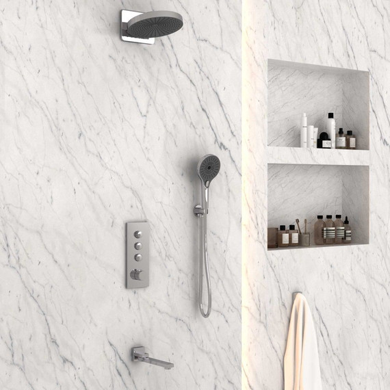 Душевая система для ванны с термостатом Vincea Inspire VSFW-433TI1CH - фото 3