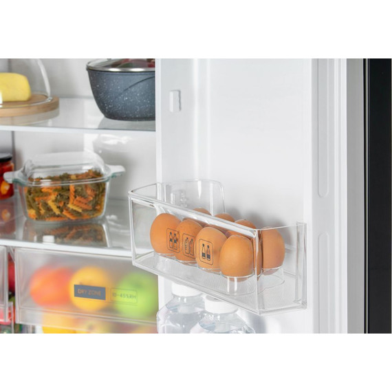 Холодильник Side by Side NordFrost RFQ 510 NFGW inverter (белое стекло) - фото 11