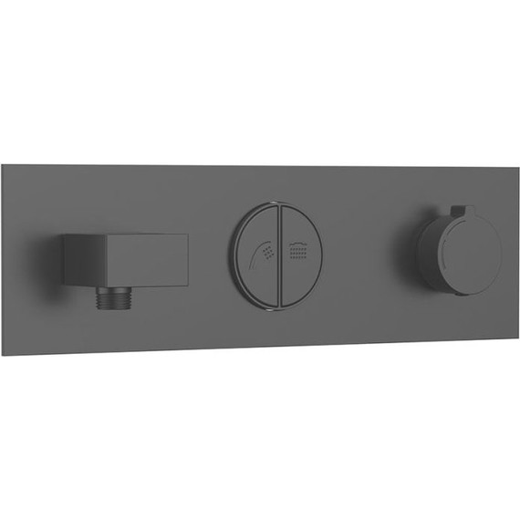 Душевая система для душа с термостатом Vincea VSFW-422T2MB, черный - фото 4