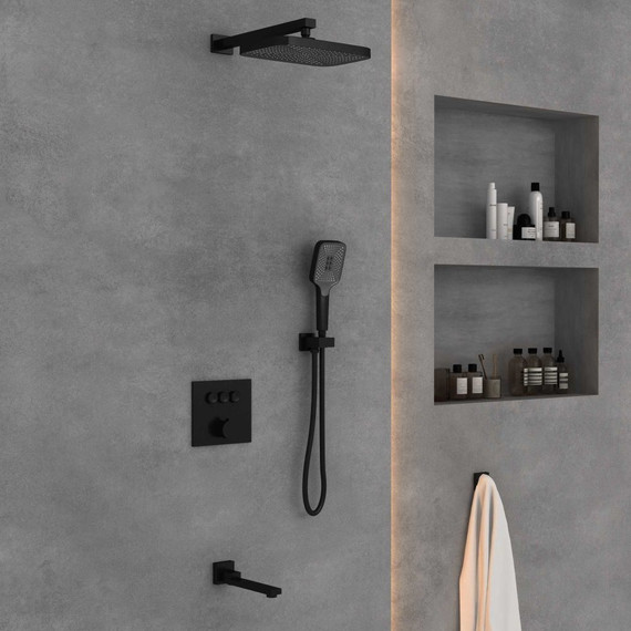 Душевая система для ванны Vincea VSFW-4311MB, черный - фото 3