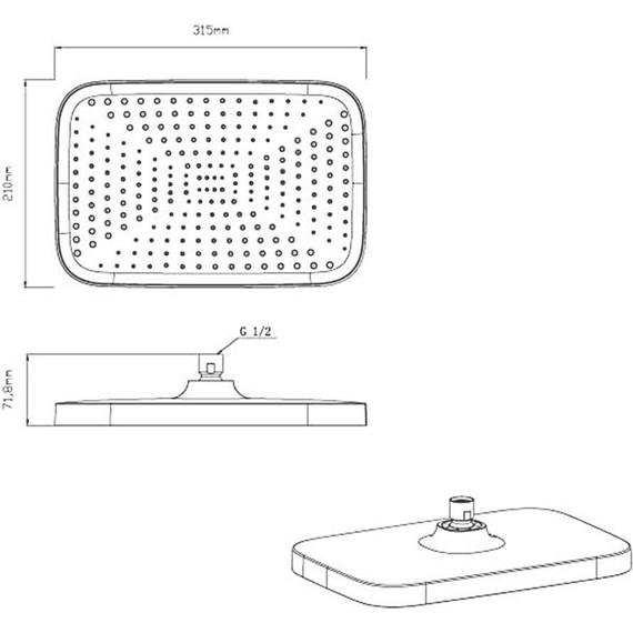 Душевая система для ванны с термостатом Vincea VSFW-431T1RMB, черный - фото 13