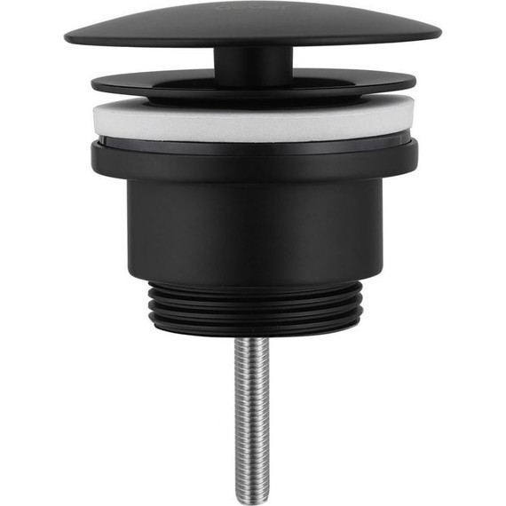 Донный клапан Abber AF0012B, черный матовый - фото 