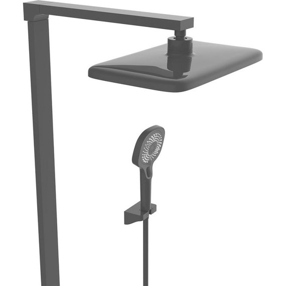 Душевая стойка с термостатом Vincea Inspire VSFS-3I13TMB, черный - фото 6