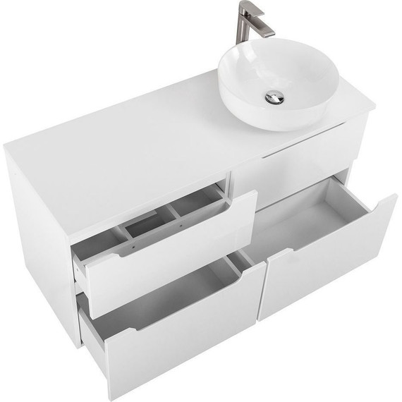 Тумба подвесная со столешницей BelBagno Etna 120 см ETNA-H60-600-2C-SO-BL-P+EK-120-AS-BL-R, Цвет фасада: Bianco Lucido - фото 8