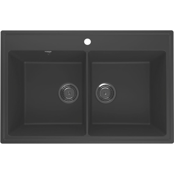 Кухонная мойка Ulgran Quartz Ruma 780-07, уголь - фото 