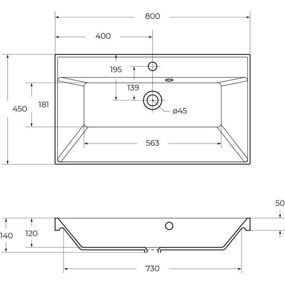 Тумба подвесная с раковиной BelBagno AURORA-800-2C-SO-PP 80 см, Pino Pasadena (раковина BB800/450-LV-ART-AST-NERO), Цвет фасада: Pino Pasadena Nero - фото 13