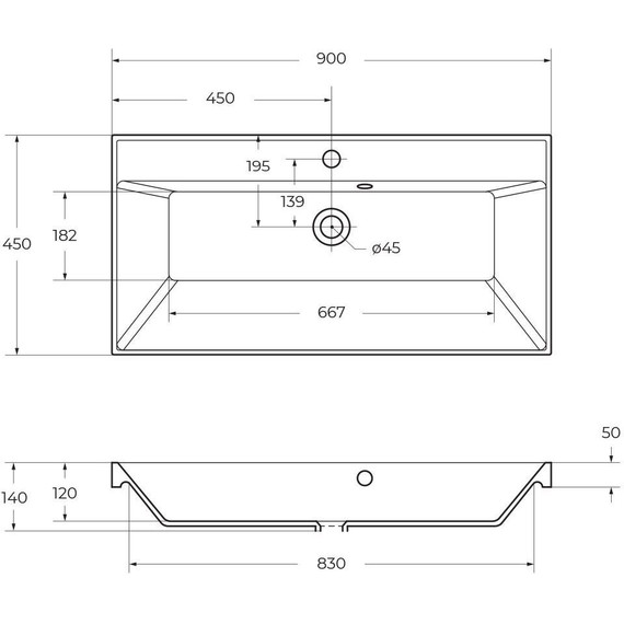 Тумба подвесная с раковиной BelBagno VITTORIA-900-2C-SO-BL 90 см, Bianco Lucido (раковина BB900/450-LV-ART-AST-NERO) - фото 14