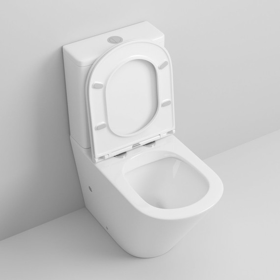 Унитаз-компакт безободковый Grossman GR-4449S с крышкой микролифт, Цвет производителя: белый - фото 5