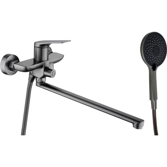 Смеситель для ванны Haiba HB22816-3, графит - фото 