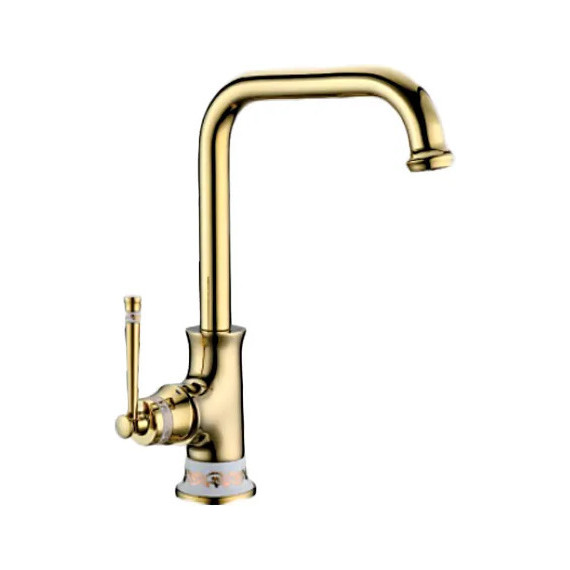 Смеситель для кухни Gerhans K14020G, золото - фото 