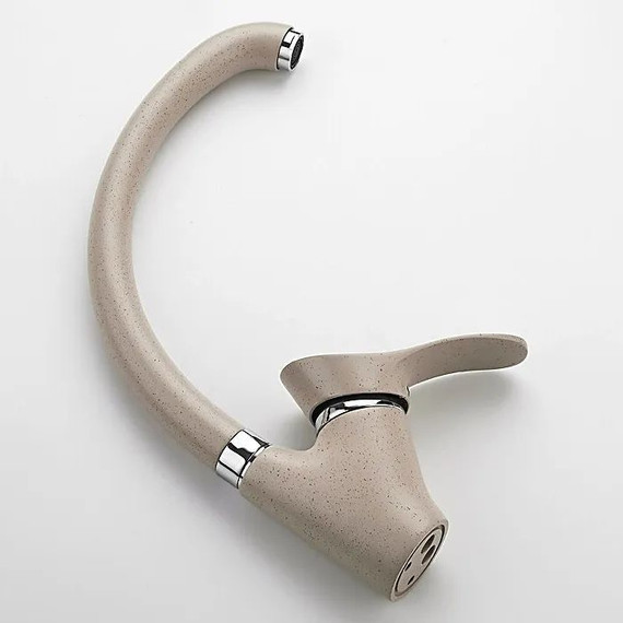 Смеситель для кухни Ledeme L4101K, бежевый - фото 2