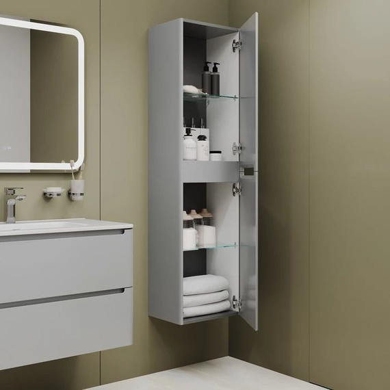 Пенал подвесной Iddis Edifice 40 см EDI40L0i97, светло-серый - фото 6