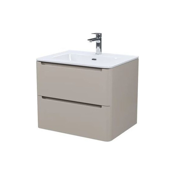 Тумба подвесная с раковиной Iddis Edifice 60 см EDI60C0i95K, капучино - фото 