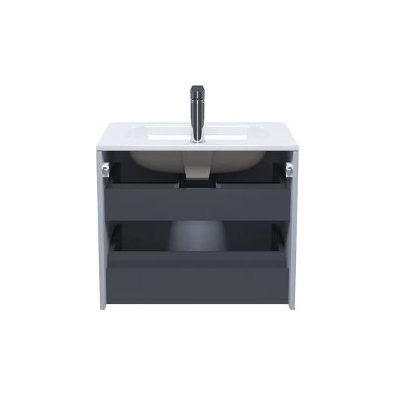 Тумба подвесная с раковиной Iddis Edifice 60 см EDI60L0i95K, светло-серый - фото 5