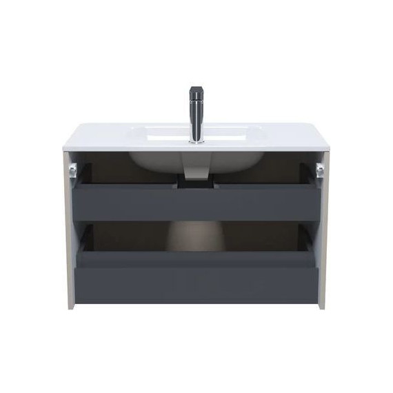 Тумба подвесная с раковиной Iddis Edifice 80 см EDI80C0i95K, капучино - фото 4