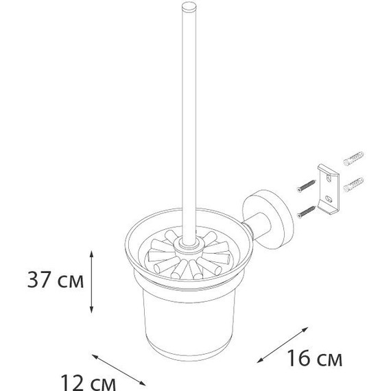 Ершик для унитаза Fixsen Comfort FX-85013 - фото 3